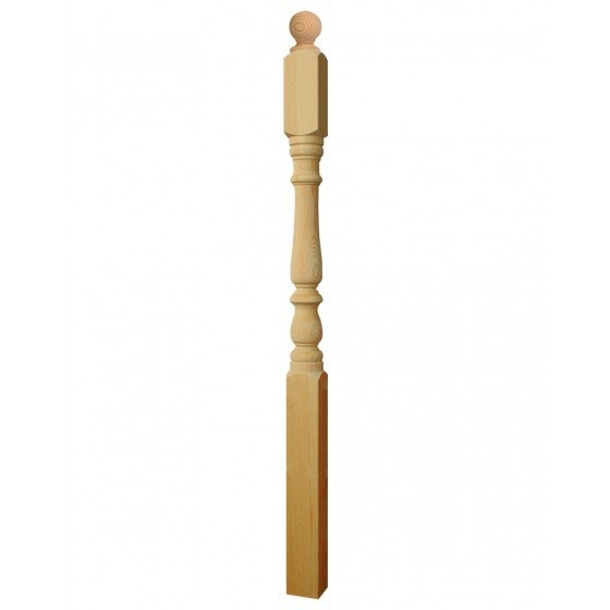 Colonial Solid Newel Post Ball Cap Pine
