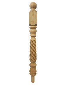 Latvian Twist Peg Newel Post