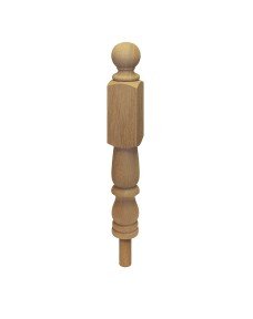 Short Single Block Peg Newel Post