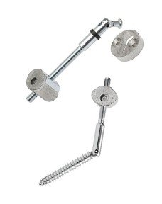 Stair Handrail Newel Post Connector / Bolt - Angle Top & Bottom