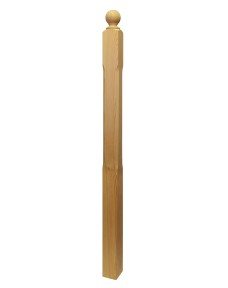Stop Chamfered Solid Newel Post With Chamfer