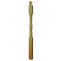 Colonial Solid Newel Post Ball Cap Oak