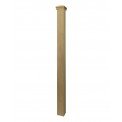 Plain Square Solid Newel Post Pyramid Cap Oak