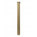 Plain Square Solid Newel Post Square Cap Oak