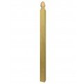 Plain Square Solid Newel Post With Chamfer Acorn Cap Pine