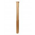 Stop Chamfered Solid Newel Post Square Cap Pine