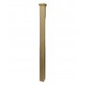 Stop Chamfered Solid Newel Post Square Cap Oak