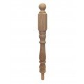 Tulip Peg Newel Post Ball Cap Oak